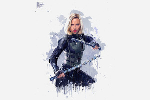 Black Widow In Avengers Infinity War 2018 4k Artwork Wallpaper
