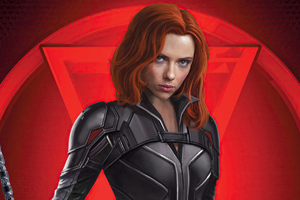 Black Widow Marvel Cover 4k (1280x800) Resolution Wallpaper
