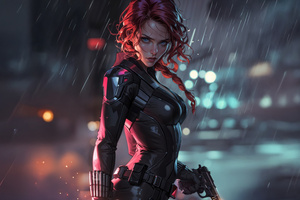 Black Widow Natasha Unleashed (1366x768) Resolution Wallpaper