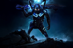 Blue Bettle The Hero We Need (2048x2048) Resolution Wallpaper