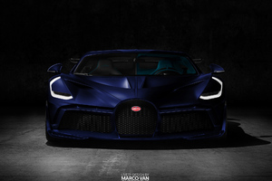 Blue Bugatti Divo (1366x768) Resolution Wallpaper
