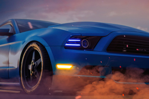 Blue Camaro 5k (2560x1024) Resolution Wallpaper