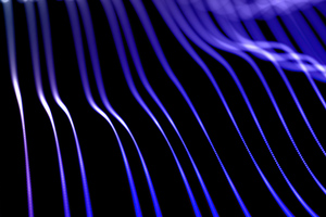 Blue Lines Waves Abstract 4k