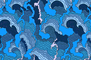 Blue Moving Texture 4k Wallpaper