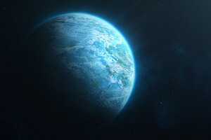 Blue Planet Space View 4k Wallpaper