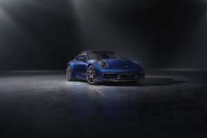 Blue Porsche 911 2018 Front 5k
