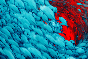 Blue Red Texture Abstract 5k