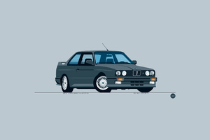 Bmw Car Minimalism Wallpaper