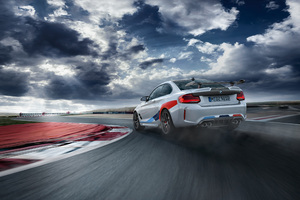 BMW M2 Competition M Performance 2018 Drifting (1336x768) Resolution Wallpaper