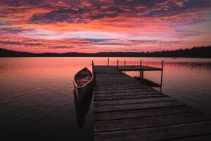Boat Dock Sunrise 5k