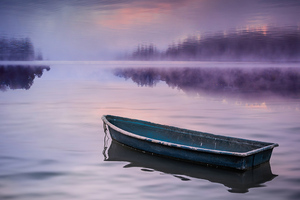 Boat In Nature Silence 4k (1024x768) Resolution Wallpaper
