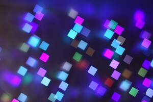 Bokeh Lights Pattern Texture Square Blurred Colorful