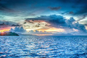 Bora Bora French Polynesia Sunset Ocean Pacific