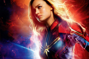 Brie Larson Captain Marvel In The Marvels Wallpaper