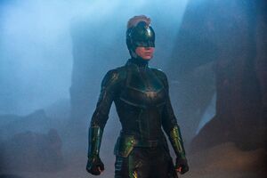 Brie Larson In Captain Marvel Movie 2019 Wallpaper