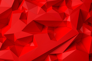 Bright Red Shapes Abstract 5k (2560x1440) Resolution Wallpaper