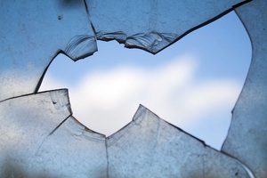 Broken Window (1336x768) Resolution Wallpaper