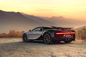 Bugatti Chiron Rear 4k (2560x1600) Resolution Wallpaper