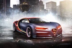 Bugatti Chiron Superman Wallpaper