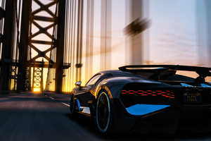 Bugatti Divo Bridge 4k Wallpaper