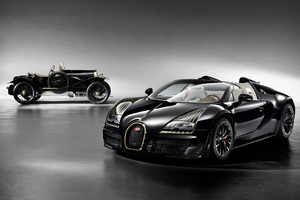 Bugatti Old And New (2560x1024) Resolution Wallpaper