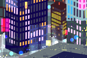 Building Light Illustration 5k (2560x1600) Resolution Wallpaper