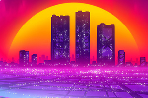 Buildings Fall Synthwave