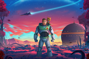 Buzz Lightyear Standing Tall (2560x1080) Resolution Wallpaper