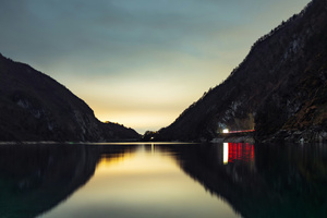 Calm Lake Scenery (1600x900) Resolution Wallpaper