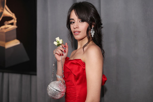 Camila Cabello At Grammy Awards (1360x768) Resolution Wallpaper