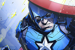 Captain America 4k 2020 Art (1336x768) Resolution Wallpaper