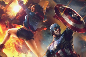 Captain America And America Chavez Evo 2