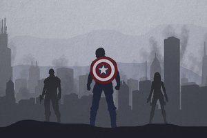 Captain America And His Team
