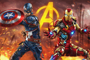 Captain America And Iron Man 4k Wallpaper