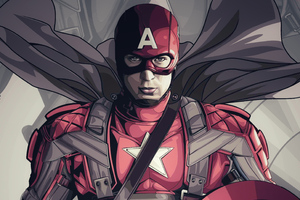 Captain America Art 4k Wallpaper