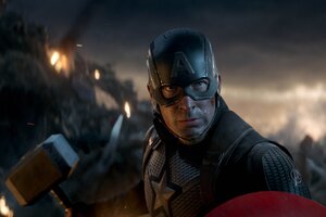 Captain America Avengers End Game 2019 New (1336x768) Resolution Wallpaper