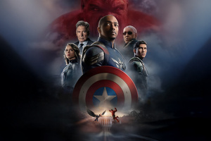 Captain America Brave New World Chinese Poster 2025 (2048x2048) Resolution Wallpaper