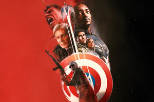 Captain America Brave New World Heroic Poster (3840x2400) Resolution Wallpaper