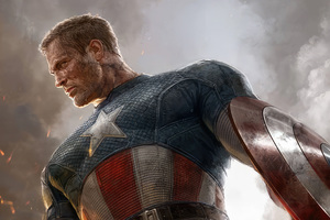 Captain America Endless (1366x768) Resolution Wallpaper