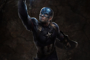 Captain America Mjolnir Hd Art (1280x720) Resolution Wallpaper