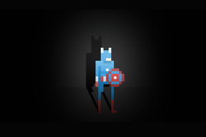 Captain America Pixel Art 5k