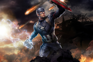 Captain America S Timeless Hero (320x240) Resolution Wallpaper