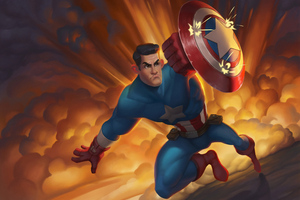 Captain America Shield Art4k (2932x2932) Resolution Wallpaper