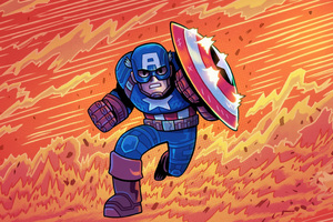 Captain America Shield Courage Wallpaper