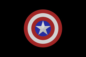 Captain America Shield Dark 4k (1360x768) Resolution Wallpaper