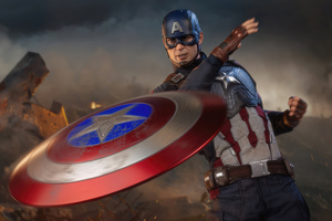 Captain America Throughing Shield 4k (320x240) Resolution Wallpaper