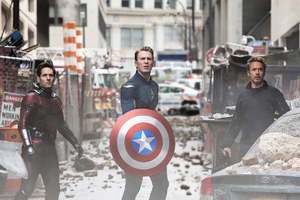 Captain America Tony Stark Antman In Avengers Endgame Wallpaper