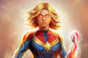 Captain Marvel 4knew (2560x1024) Resolution Wallpaper