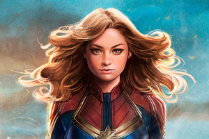 Captain Marvel Art 4k Wallpaper