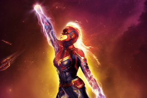 Captain Marvel Movie Poster (1280x1024) Resolution Wallpaper